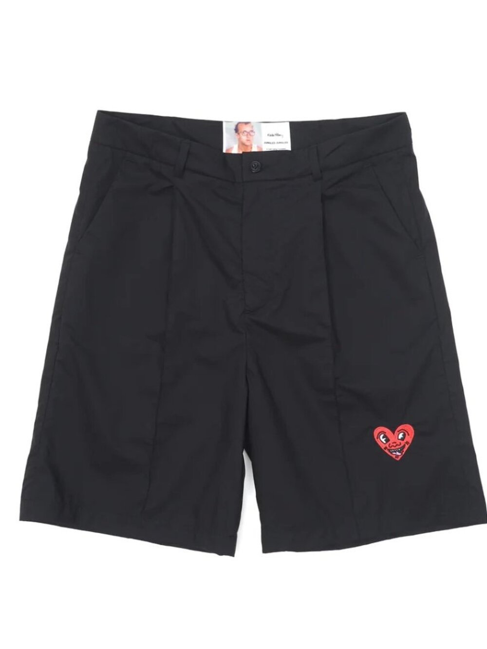Jungles Jungles x Keith Haring Men's Size Medium Black Heart Face Suit Shorts